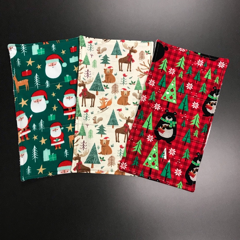 Christmas Set of Baby Burp Cloth